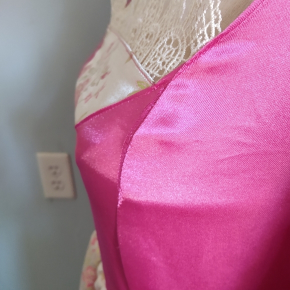 Medieval Renaissance Dress Satin Pink Rose Costume Queen Royal Gown S Cosplay - Picture 10 of 16